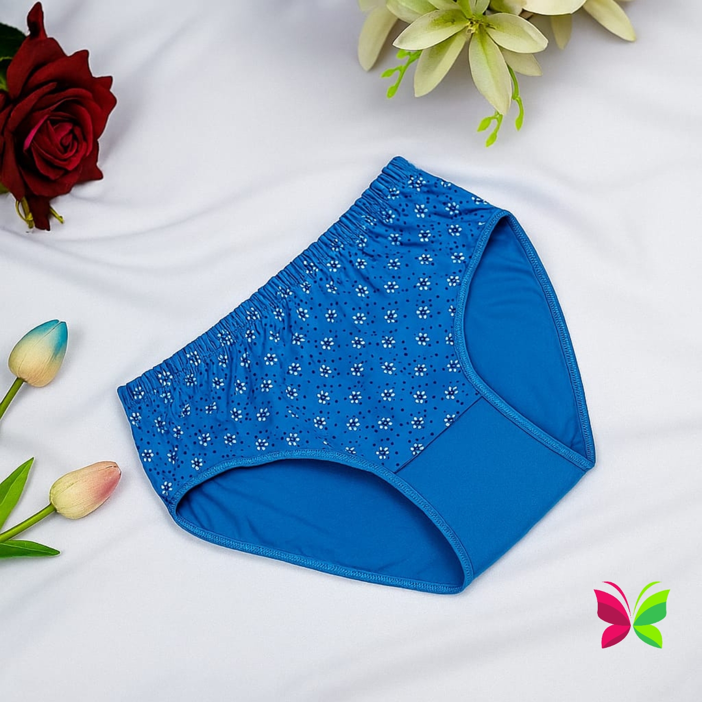 4 pis 4 colour premium quality full printed high-waist womens panty women