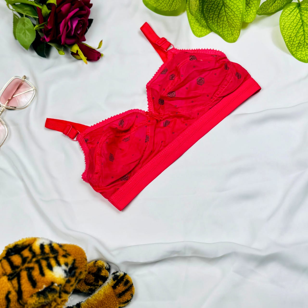 ৪ পিছ ৪ কালার লাইক মি প্রিমিয়াম কটন প্রিন্ট ব্রা